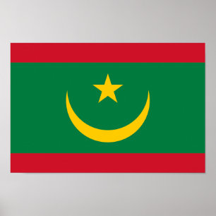 Mauretanien flagga poster