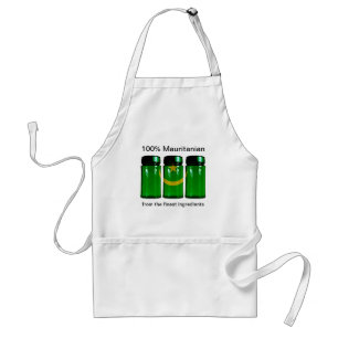 Mauretanien Flagga Spice Burk Apron Förkläde