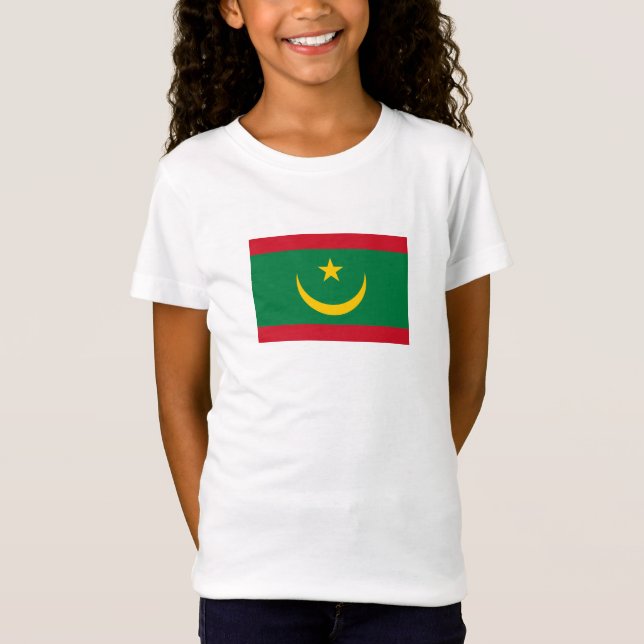 Mauretanien flagga t shirt (Framsida)