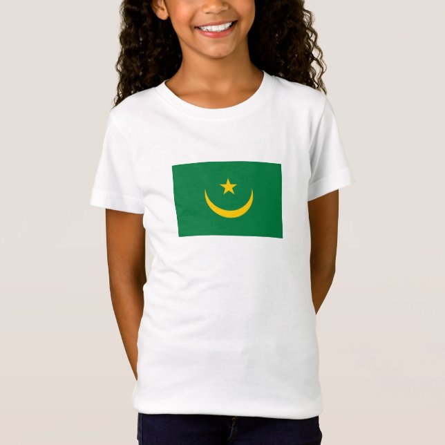 Mauretanien Gamla Flagga T Shirt (Framsida)