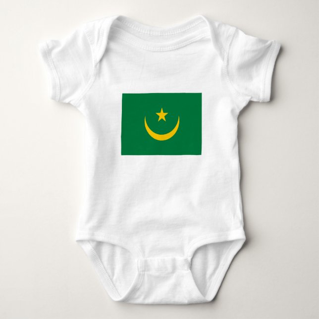 Mauretanien Gamla Flagga T Shirt (Framsida)