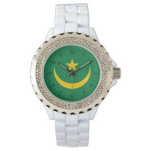 Mauretanien gammal flagga armbandsur