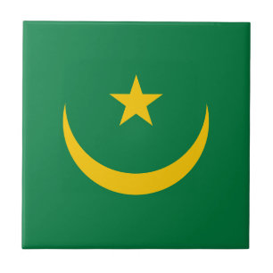 Mauretanien gammal flagga kakelplatta