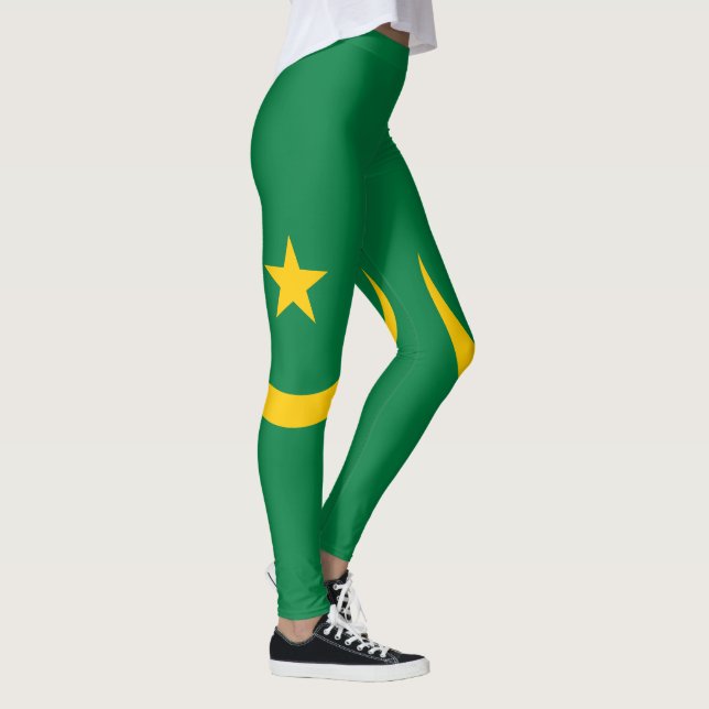 Mauretanien gammal flagga leggings (Höger)