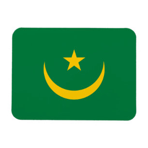 Mauretanien gammal flagga magnet