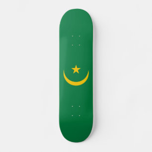 Mauretanien gammal flagga mini skateboard bräda 18,5 cm