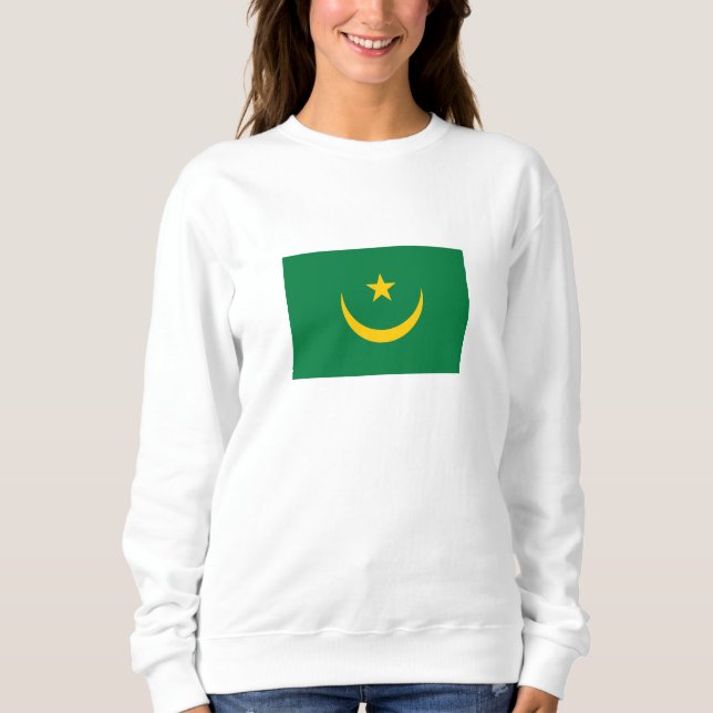 Mauretanien gammal flagga t shirt (Framsida)