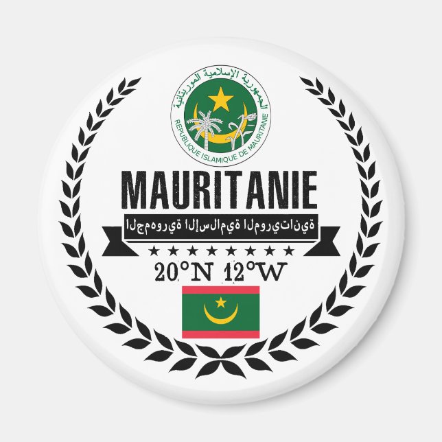 Mauretanien Magnet (Framsidan)