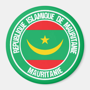 Mauretanien Round Emblem Magnet