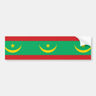 Mauretaniens flagga bildekal
