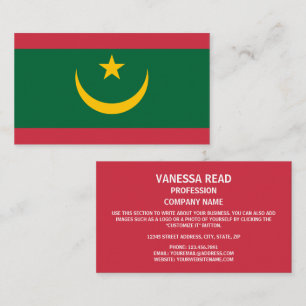 Mauretaniens Flagga, Mauretaniens Flagga Visitkort