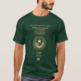 Mauretaniens pass täcker t shirt