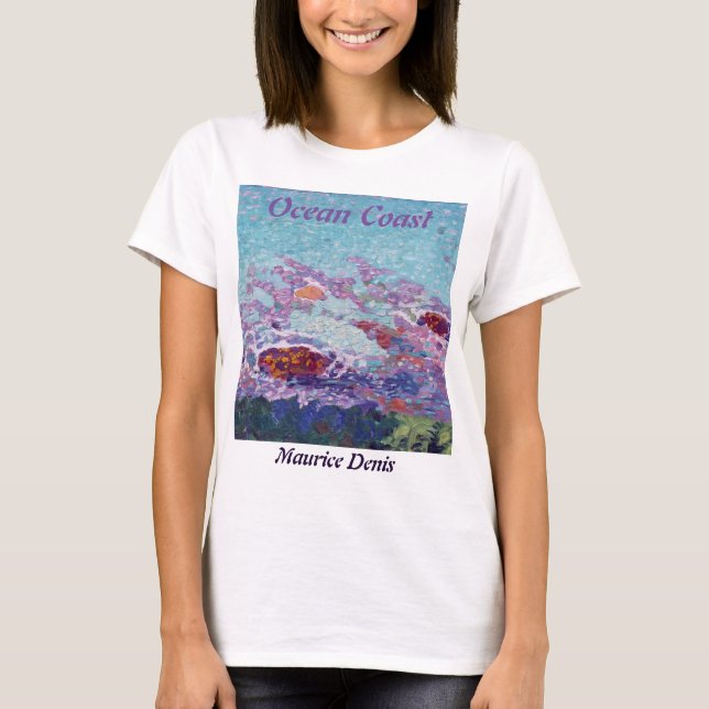 Maurice Denis Ocean Kusten Fauvist Painting T Shirt (Framsida)