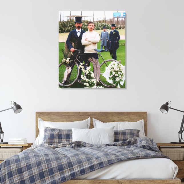 Maurice Garin Winner Paris-Roubaix 1898 Färg Redu Canvastryck (Insitu (sovrum))