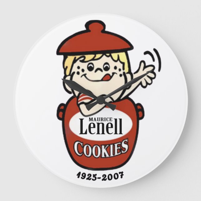 Maurice Lenell Cookies, Chicago-Norridge, IL Stor Klocka (Framsida)