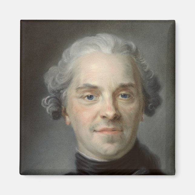 Maurice porträtt, Comte de Saxe 1747 Magnet (Framsidan)