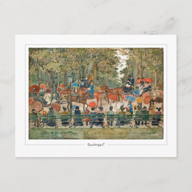 Maurice Prendergast #14 - Fine Art Postcard Vykort (Framsida)