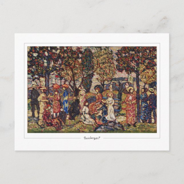 Maurice Prendergast #16 - Fine Art Postcard Vykort (Framsida)