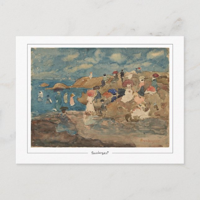 Maurice Prendergast #50 - Fine Art Postcard Vykort (Framsida)