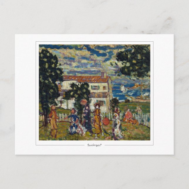 Maurice Prendergast #569 - Fine Art Postcard Vykort (Framsida)