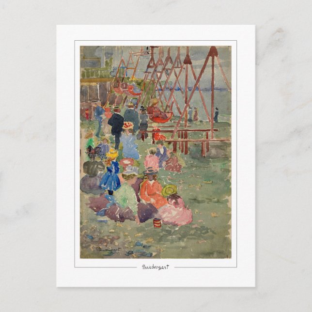 Maurice Prendergast #60 - Fine Art Postcard Vykort (Framsida)