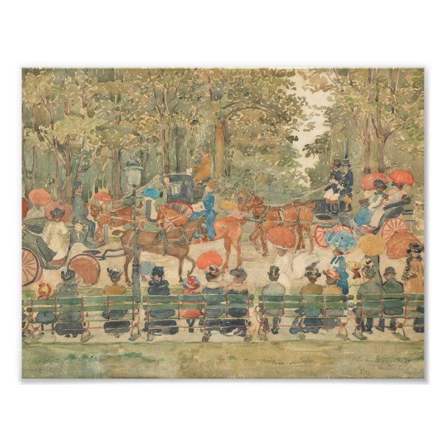 Maurice Prendergast - Central Park, 1901 Fototryck (Framsidan)