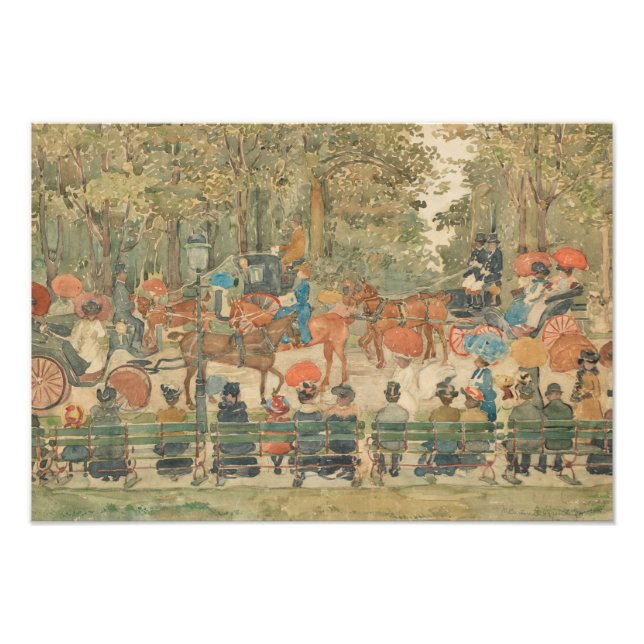 Maurice Prendergast - Central Park, 1901 Fototryck (Framsidan)