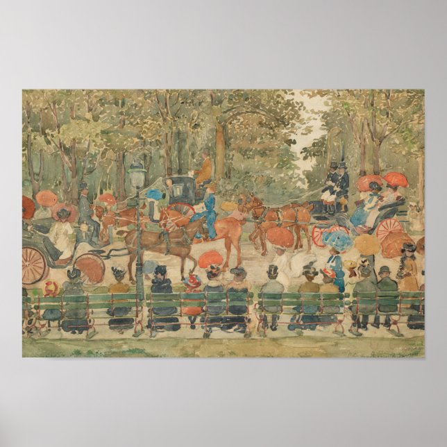 Maurice Prendergast - Central Park, 1901 Poster (Framsidan)