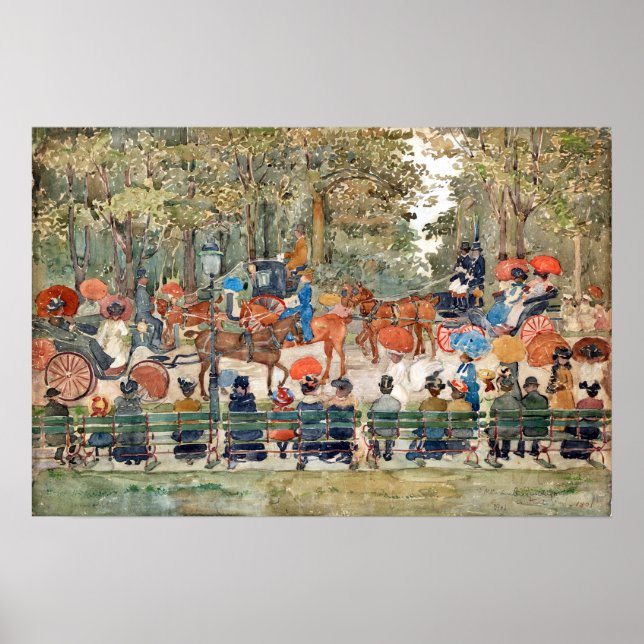 Maurice Prendergast Central Park Poster (Framsidan)