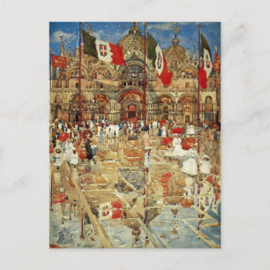 Maurice Prendergast- Stänk i Sunshine and Rain Vykort