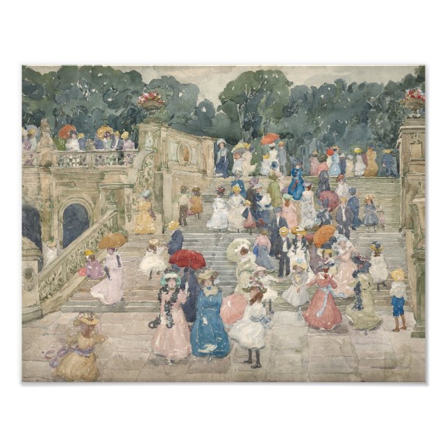 Maurice Prendergast - Terrace Bridge, Central Fototryck (Framsidan)
