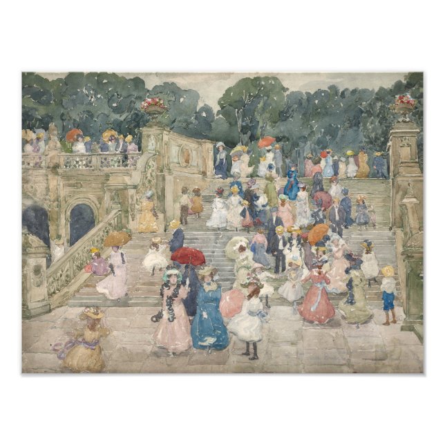 Maurice Prendergast - Terrace Bridge, Central Fototryck (Framsidan)