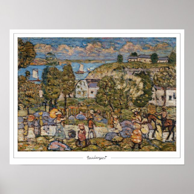 Maurice Prendergast Zedign Art Poster #10 (Framsidan)