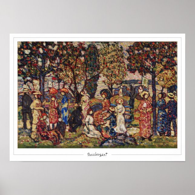 Maurice Prendergast Zedign Art Poster #16 (Framsidan)
