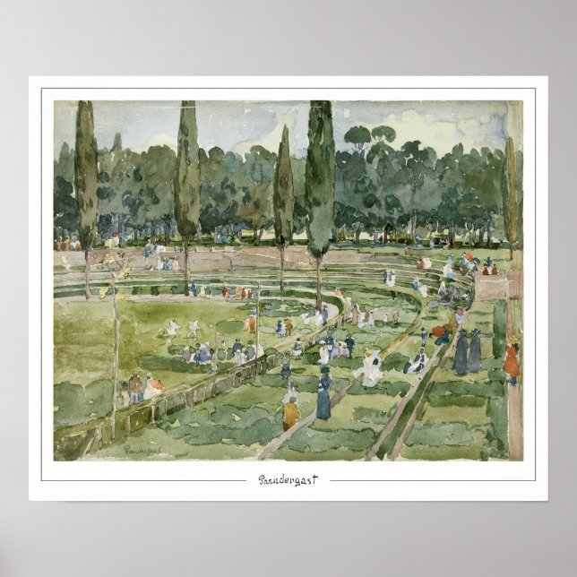 Maurice Prendergast Zedign Art Poster #375 (Framsidan)