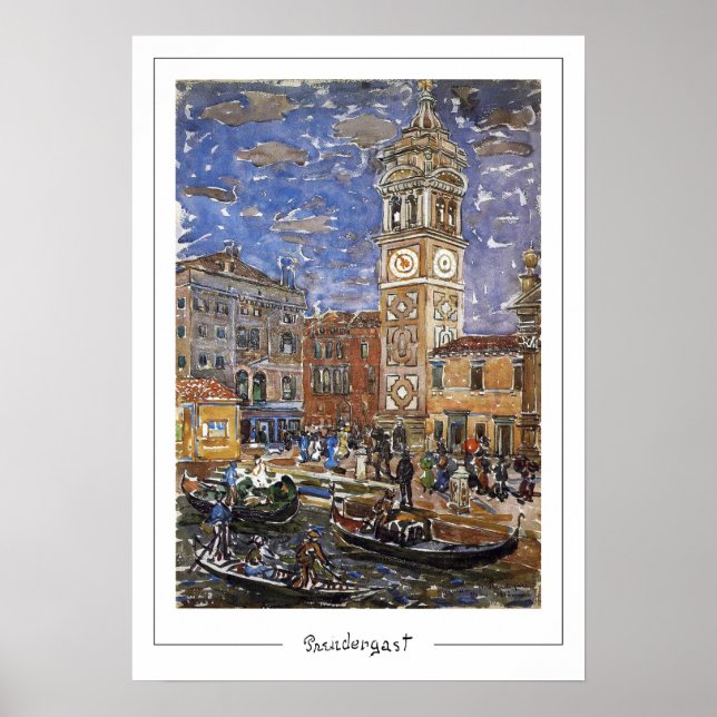 Maurice Prendergast Zedign Art Poster #38 (Framsidan)