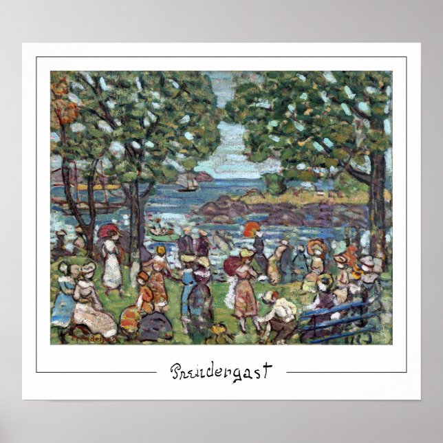Maurice Prendergast Zedign Art Poster #4 (Framsidan)