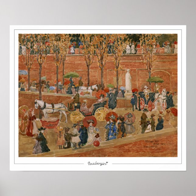 Maurice Prendergast Zedign Art Poster #5 (Framsidan)