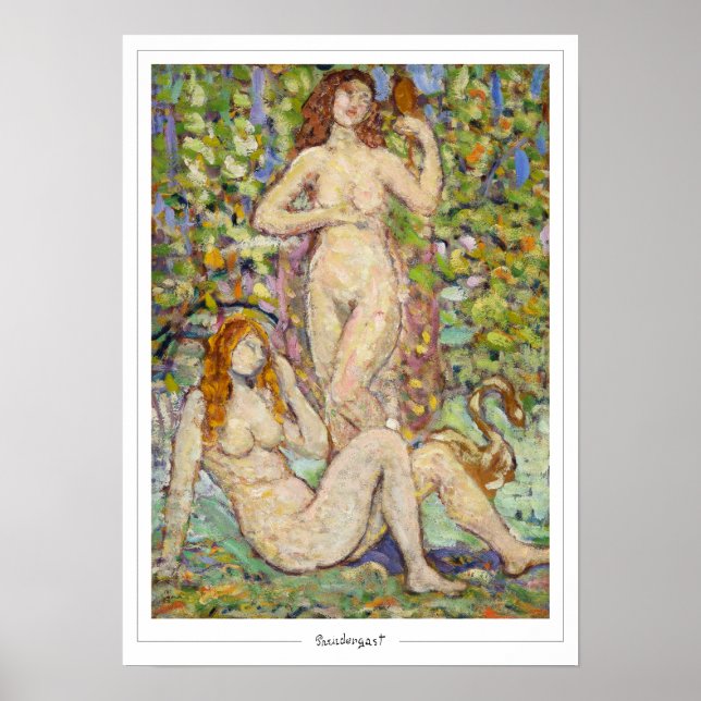 Maurice Prendergast Zedign Art Poster #580 (Framsidan)