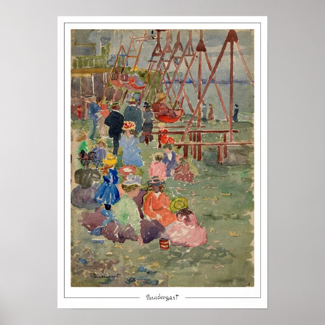 Maurice Prendergast Zedign Art Poster #60 (Framsidan)