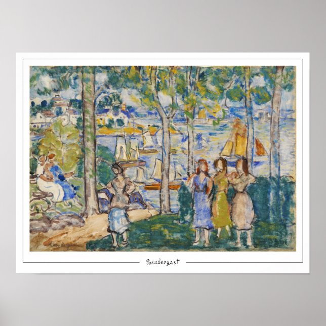 Maurice Prendergast Zedign Art Poster #602 (Framsidan)