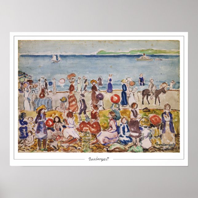 Maurice Prendergast Zedign Art Poster #9 (Framsidan)
