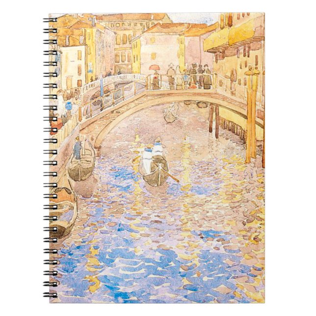 Maurice Prendergast's Venetian Canal Scene Anteckningsbok (Framsidan)