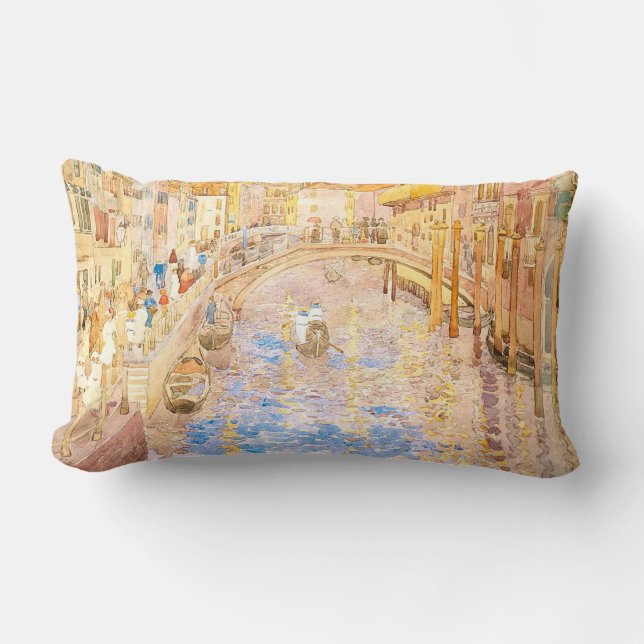 Maurice Prendergast's Venetian Canal Scene Lumbarkudde (Framsida)