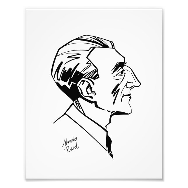 Maurice Ravel Fototryck (Framsidan)