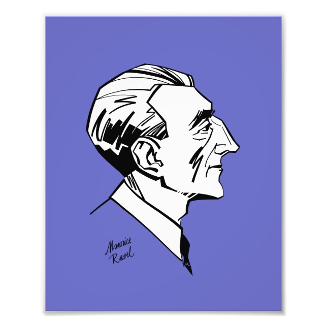 Maurice Ravel Fototryck (Framsidan)