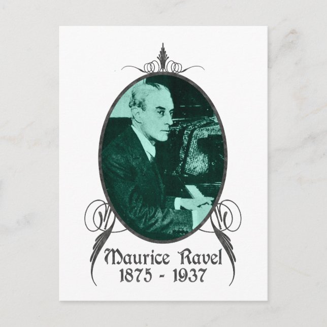 Maurice Ravel Vykort (Framsida)