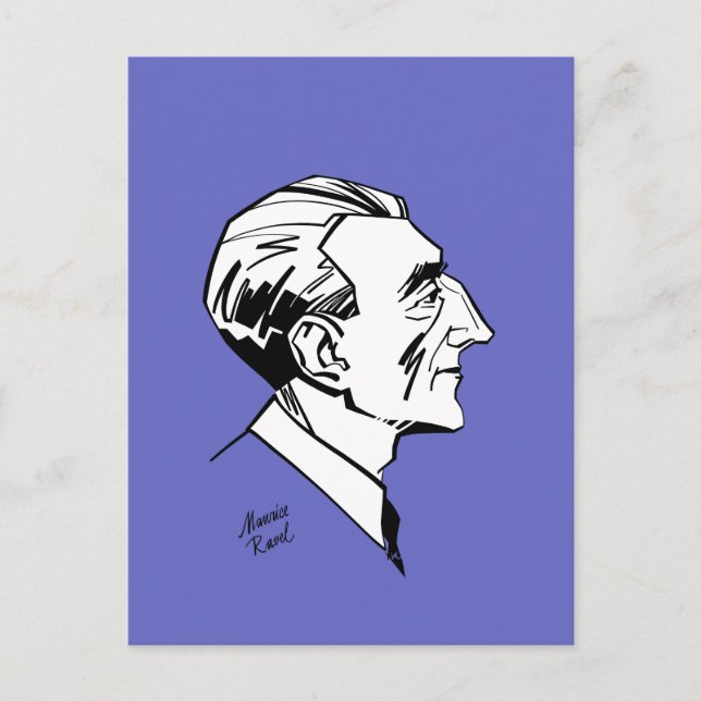 Maurice Ravel Vykort (Framsida)