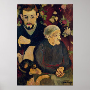 Maurice Utrillo, hans farmor och hans hund Poster