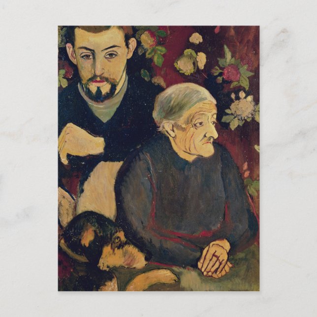 Maurice Utrillo, hans farmor och hans hund Vykort (Framsida)
